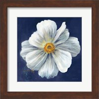 Boldest Bloom I Dark Blue Fine Art Print