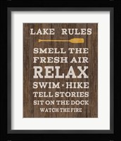 Cabin Life VI Dark Framed Print