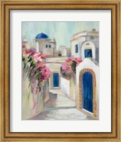 Santorini Street I Fine Art Print