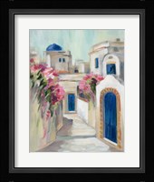 Santorini Street I Fine Art Print