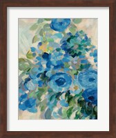 Flower Market II Blue Fine Art Print