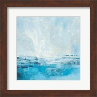 Coastal View II Aqua Fine Art Print