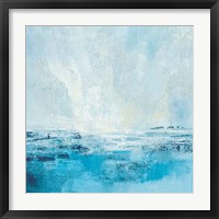 Coastal View II Aqua Fine Art Print