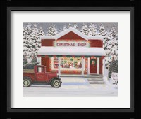 Holiday Moments II Gray Framed Print