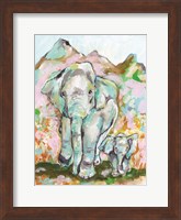 Elephant Stroll Fine Art Print