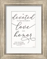 Devoted to Love and Honor Fine Art Print