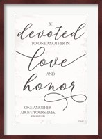 Devoted to Love and Honor Fine Art Print