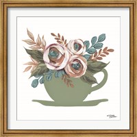 Floral Coffee Cup Fine Art Print