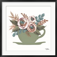 Floral Coffee Cup Fine Art Print