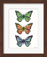 Stacked Wonderful Butterflies Fine Art Print