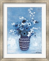 Moody Blue Floral Fine Art Print