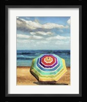 Beach Umbrella I Framed Print