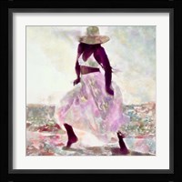 Her Colorful Dance II Framed Print