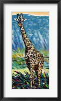 Regal Giraffe I Framed Print