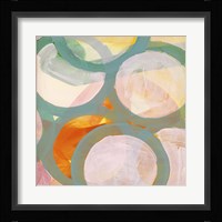 Aqua Circles II Framed Print