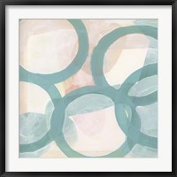 Aqua Circles III Fine Art Print