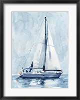 Lone Sailboat II Framed Print