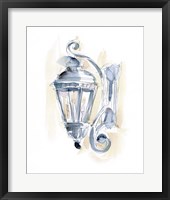 Watercolor Street Lamp II Framed Print