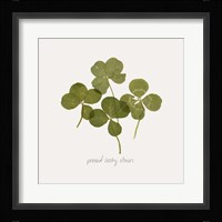 Pressed Clover I Framed Print