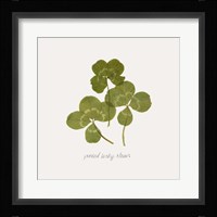 Pressed Clover II Framed Print