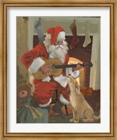 Santa Serenade Fine Art Print