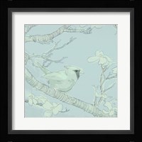 Backyard Bird Sketch I Framed Print