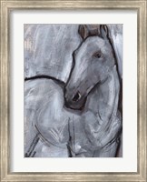 White Horse Contour II Fine Art Print