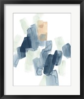 Indigo Facets IV Framed Print