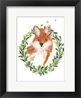 Woodland Holiday Fox Fine Art Print