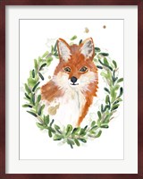 Woodland Holiday Fox Fine Art Print