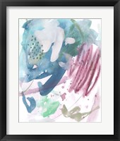 Magenta Wave Form I Framed Print