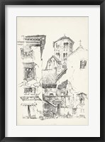 Vintage Italian Village II Framed Print