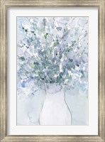 Powder Blue Arrangement in Vase I Fine Art Print