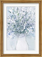 Powder Blue Arrangement in Vase I Fine Art Print