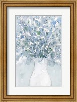Powder Blue Arrangement in Vase II Fine Art Print