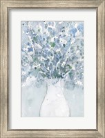 Powder Blue Arrangement in Vase II Fine Art Print