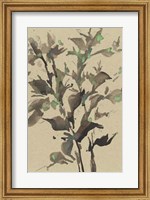 Leaves on Taupe II Fine Art Print