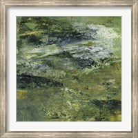 Encaustic Tile in Green III Fine Art Print