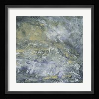 Encaustic Tile in Blue I Framed Print