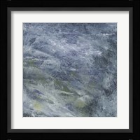 Encaustic Tile in Blue II Framed Print