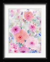 Bright Floral Design II Framed Print