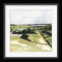 Patchy Landscape I Framed Print