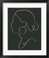 Minimal Cameo II Framed Print