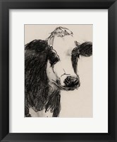 Cow Portrait Sketch I Fine Art Print