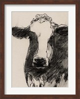 Cow Portrait Sketch II Fine Art Print