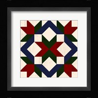 Christmas Barn Quilt I Fine Art Print