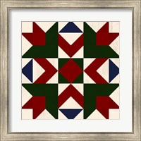 Christmas Barn Quilt III Fine Art Print