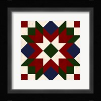 Christmas Barn Quilt IV Fine Art Print