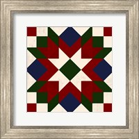 Christmas Barn Quilt IV Fine Art Print