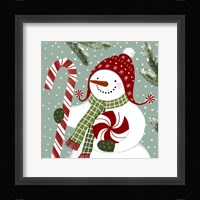 Peppermint Snowman II Fine Art Print